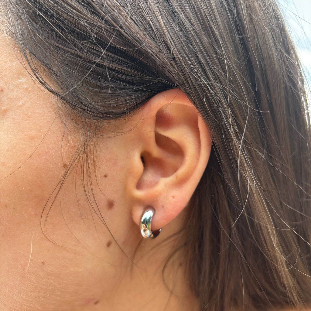 Everyday hoop clip on earrings