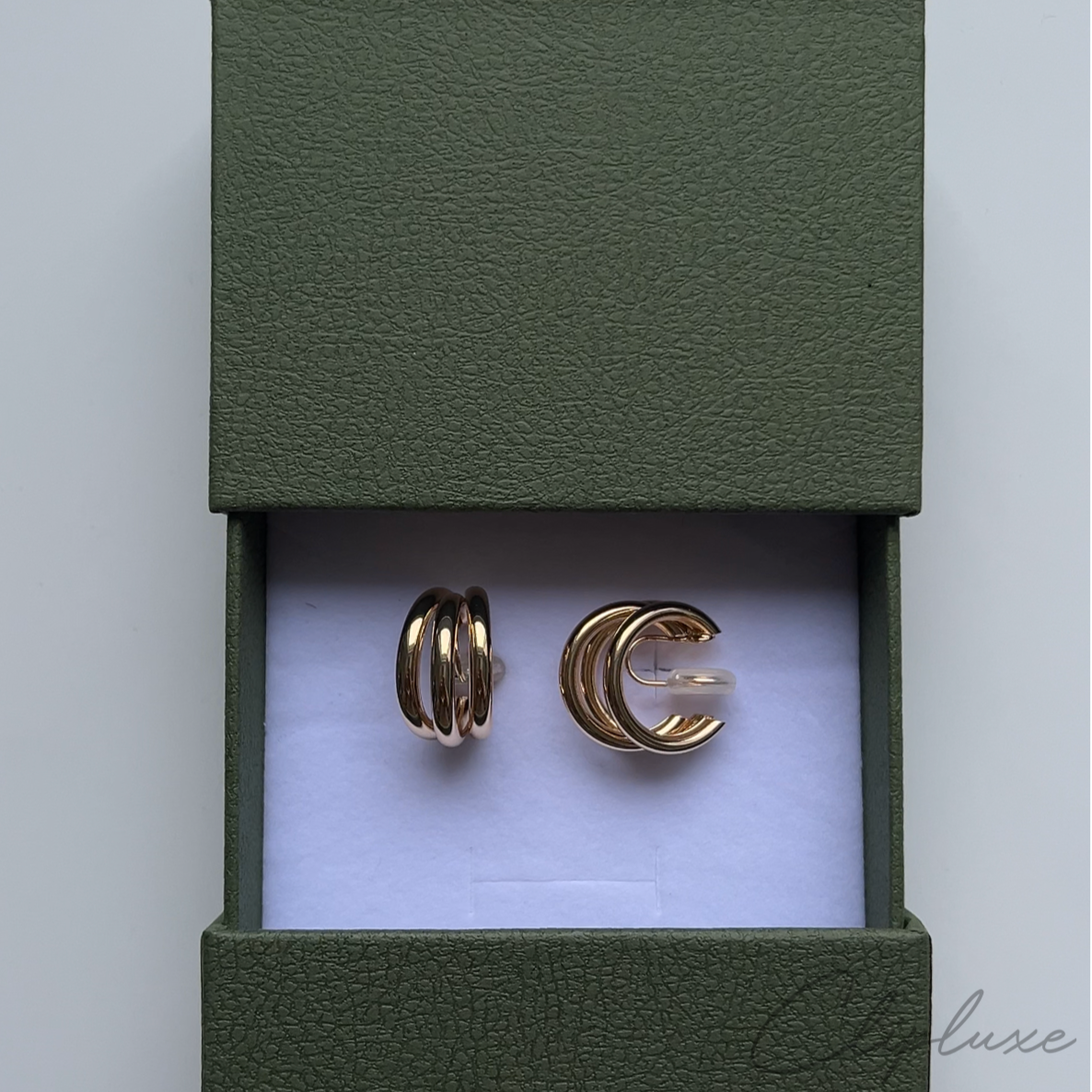 Tripple hoop Clip-on earring