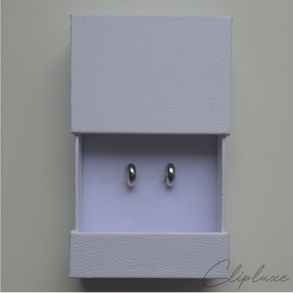 Minimalistic small hoop Clip-on earring