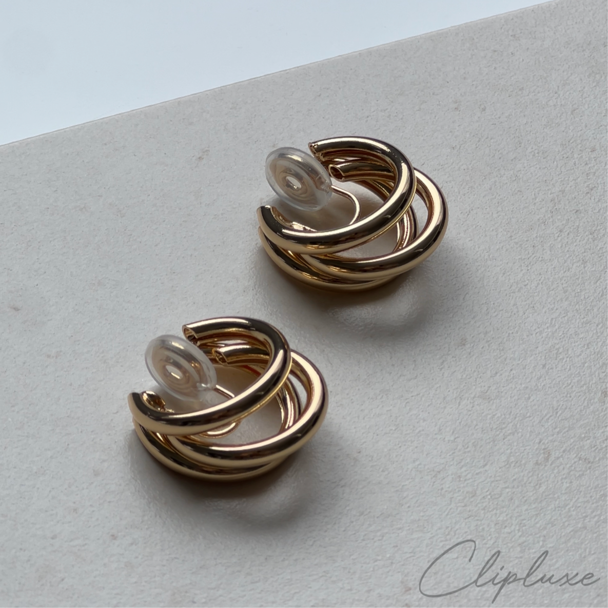Tripple hoop Clip-on earring
