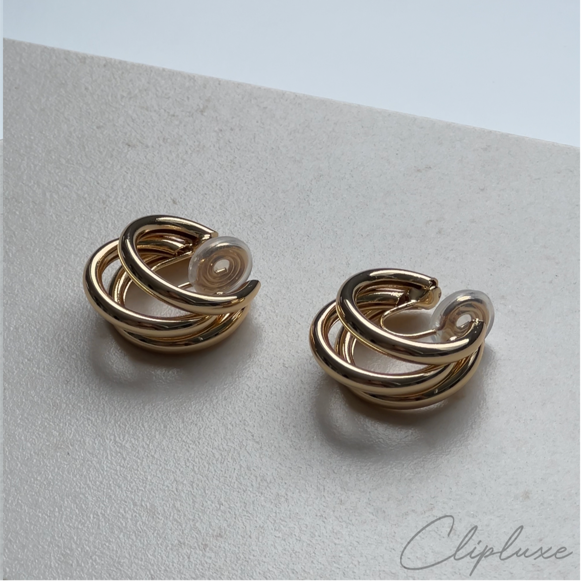 Tripple hoop Clip-on earring