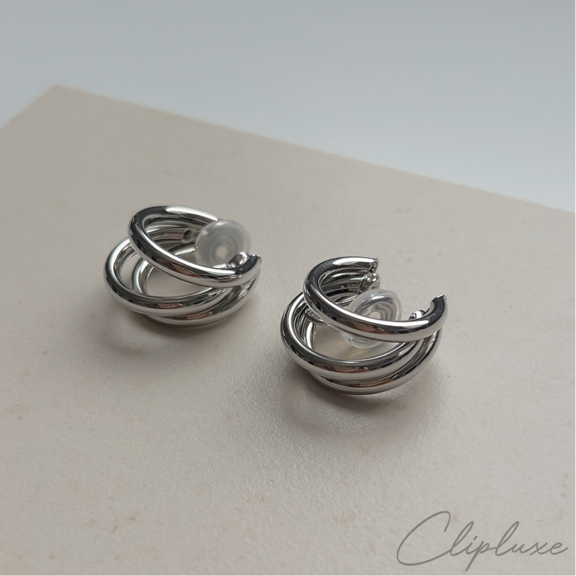 Tripple hoop Clip-on earring