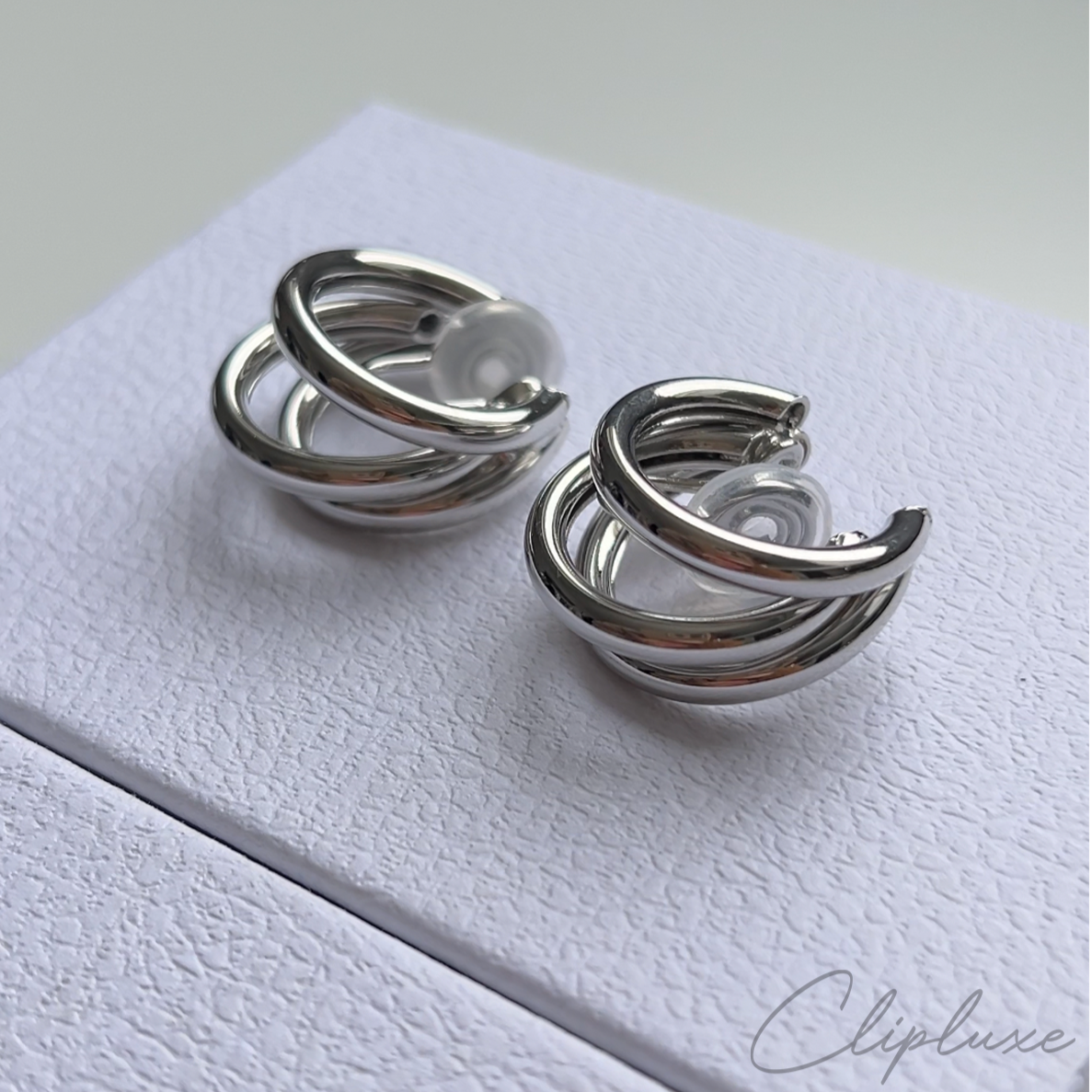 Tripple hoop Clip-on earring