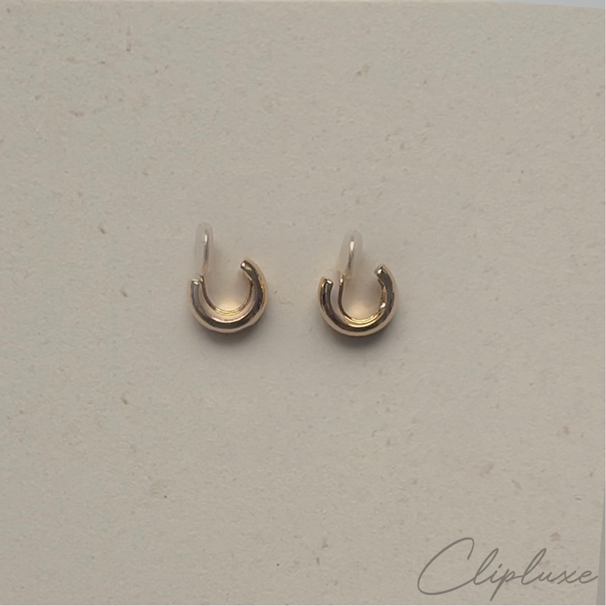 Minimalistic small hoop Clip-on earring