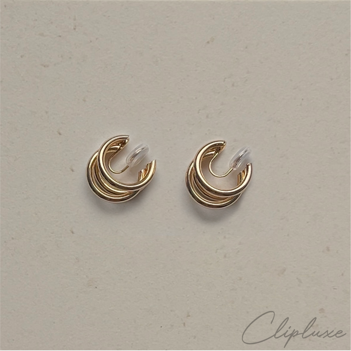 Tripple hoop Clip-on earring
