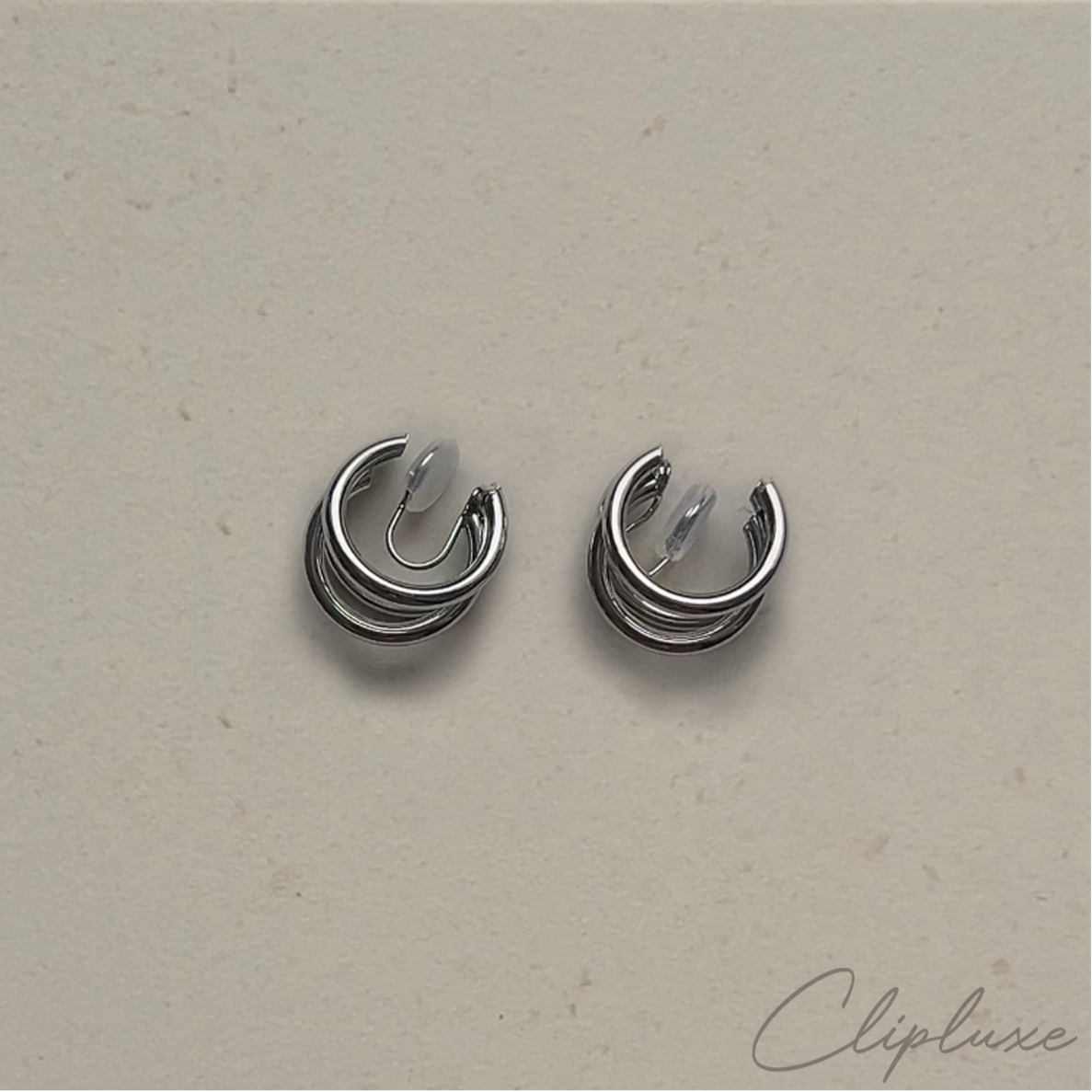 Tripple hoop Clip-on earring