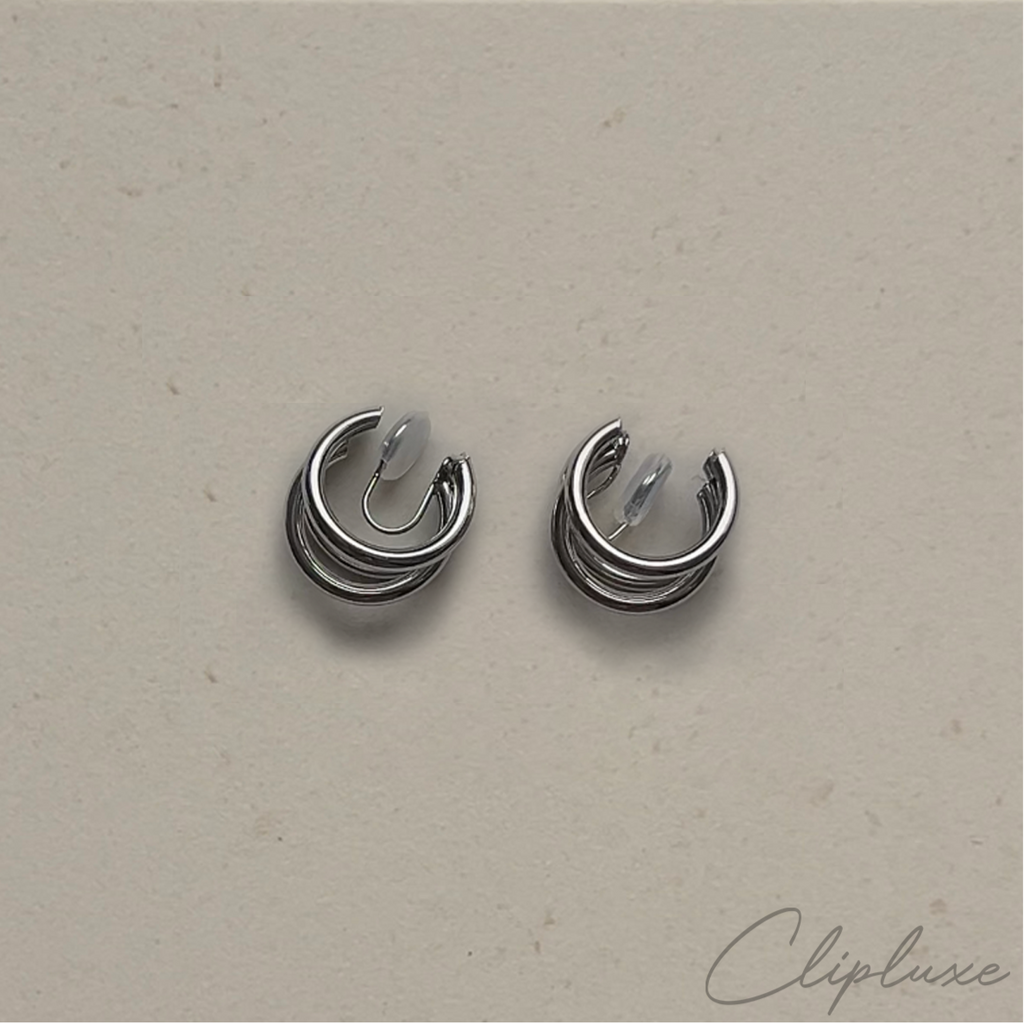 Tripple hoop Clip-on earring
